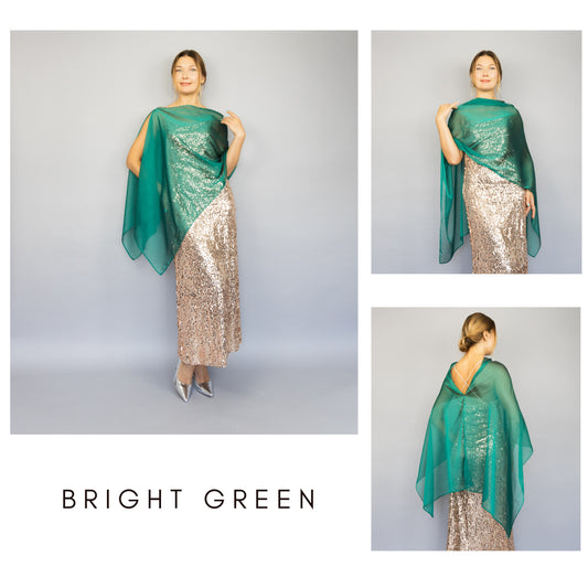 Green wrap bright green shrug bright green Greek style wrap sheer green scarf green shawl sheer scarf bridesmaids green wrap green cape