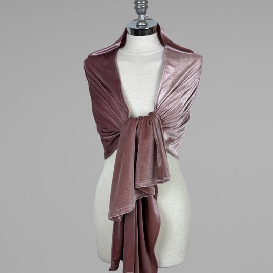 Pink blush velvet velour wrap shawl bolero Winter wedding shrug velvet scarf pink mauve velvet, rose velvet,velvet scarf, warm bridal scarf