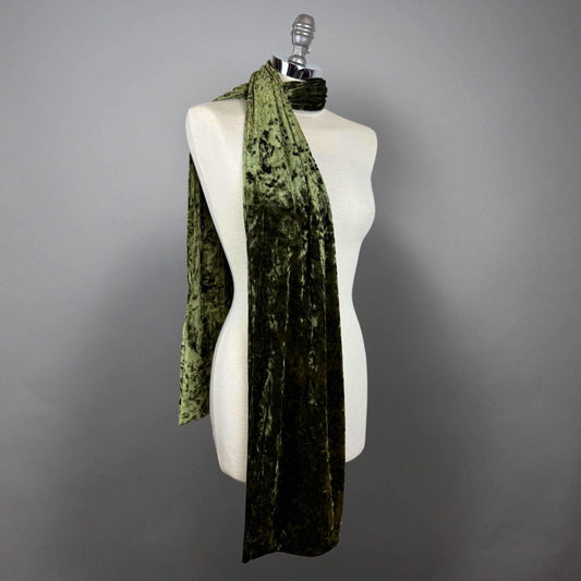 Olive crushed velvet scarf velvet shawl velvet scarf Winter wedding shrug Silver grey velvet christmas gift idea olive green marble velvet