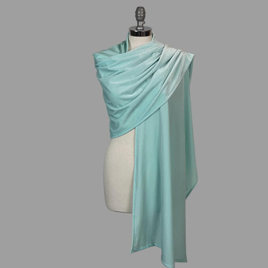 Mint aqua Japanese knot bag turquoise velvet bag and wrap set velvet purse bridesmaids velvet clutch aqua mint evening clutch small bag