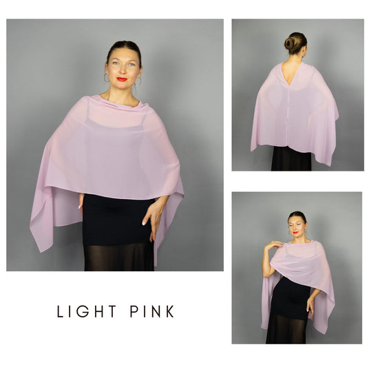 Light pink capelet rose shrug pink Greek style wrap sheer Greek cape sheer scarf light pink cape bridesmaids wrap sheer bridal cape