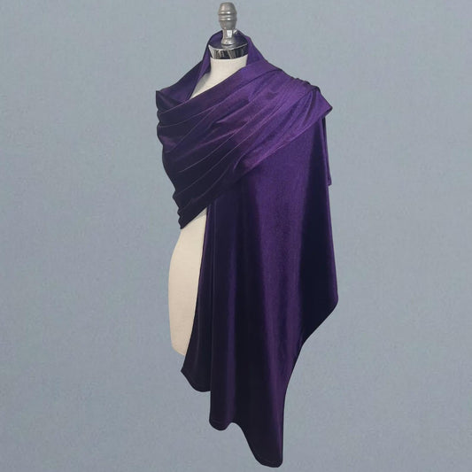 Violet Japanese knot bag violet velvet bag violet velvet purse bridesmaids velvet clutch violet small bag and shawl set christmas gift