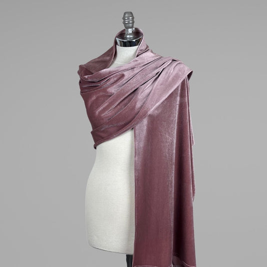 Pink blush velvet velour wrap shawl bolero Winter wedding shrug velvet scarf pink mauve velvet, rose velvet,velvet scarf, warm bridal scarf