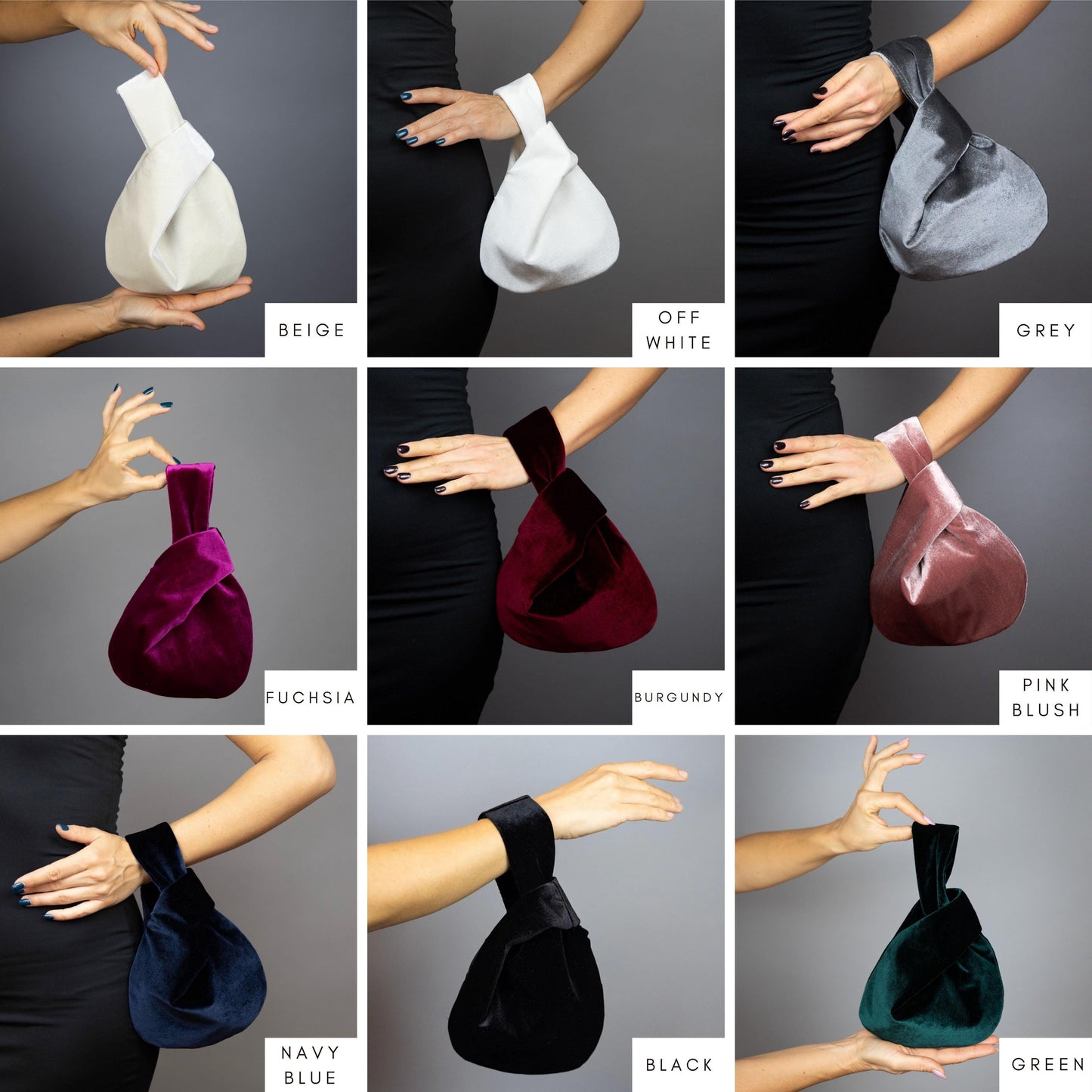 Japanese knot bag green clutch green velvet bag green wrist bag small green velvet prom purse woman small green bag christmas gift idea